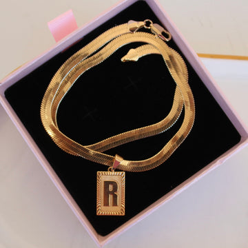 Initial Liquid Necklace