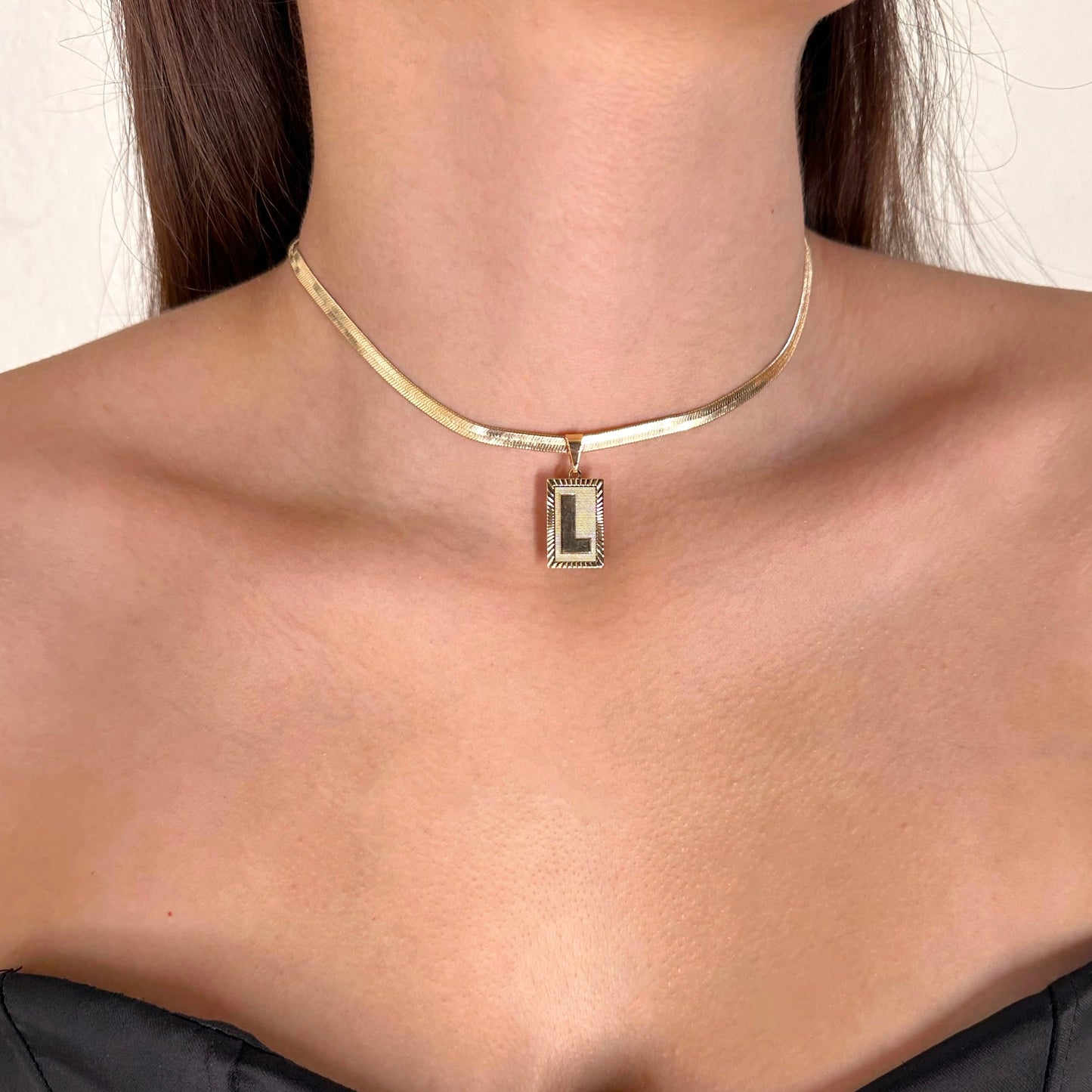 Initial Liquid Necklace