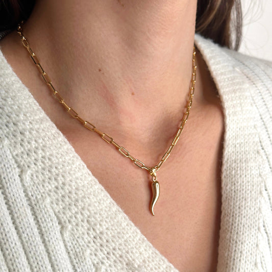 Gold Chili Necklace