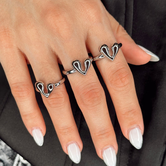 Silver Heart Ring