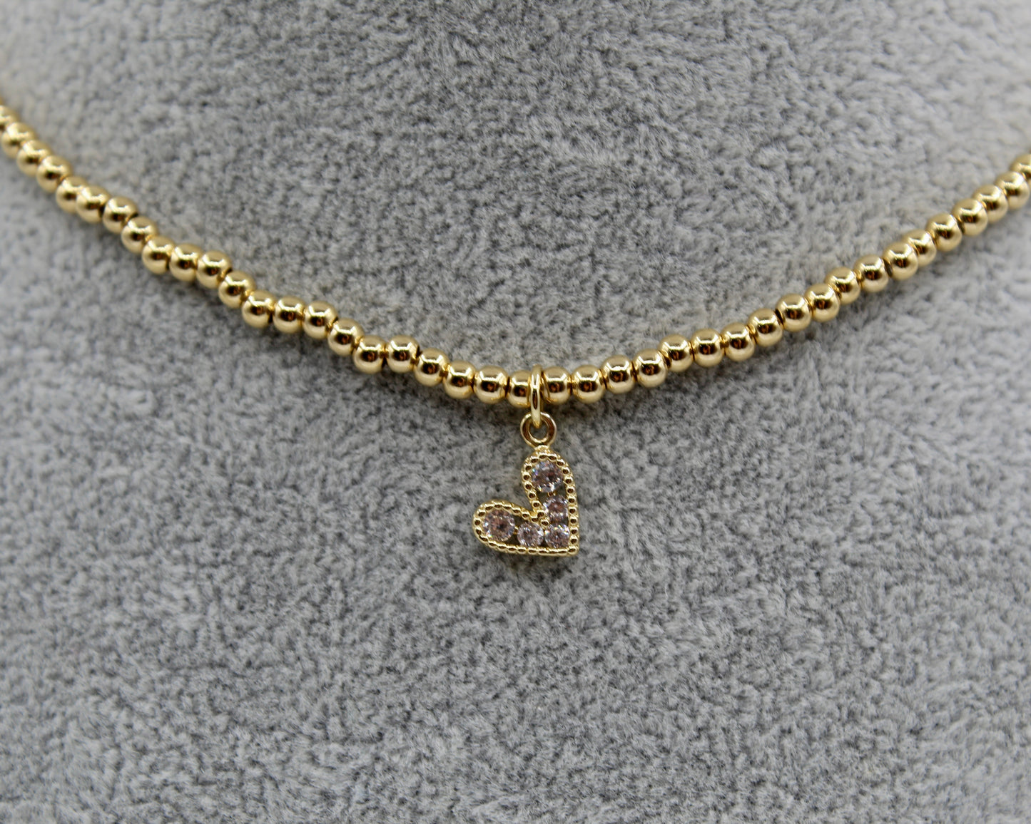 Sparkly Heart Choker